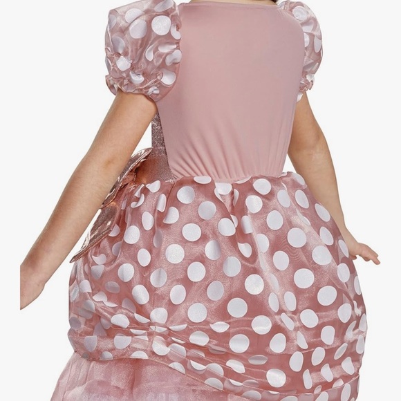 Disney minnie Disguise Costume Rose Gold Minnie Deluxe Costume Sz M (8-10) - Picture 3 of 9